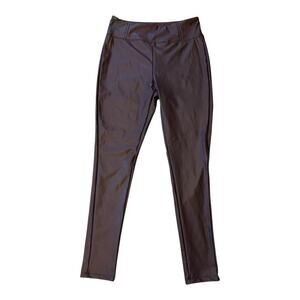 Ookie & Lala Women's Brown Faux Leather High Waist Leggings Size‎ Large NWOT